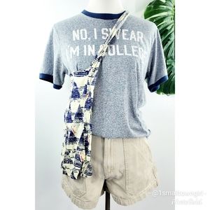 COPY - Free People geometric print tote blue S